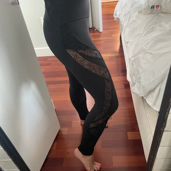 Lace Lulu Lemon White Leggings Lulu White Leggings Lululemon